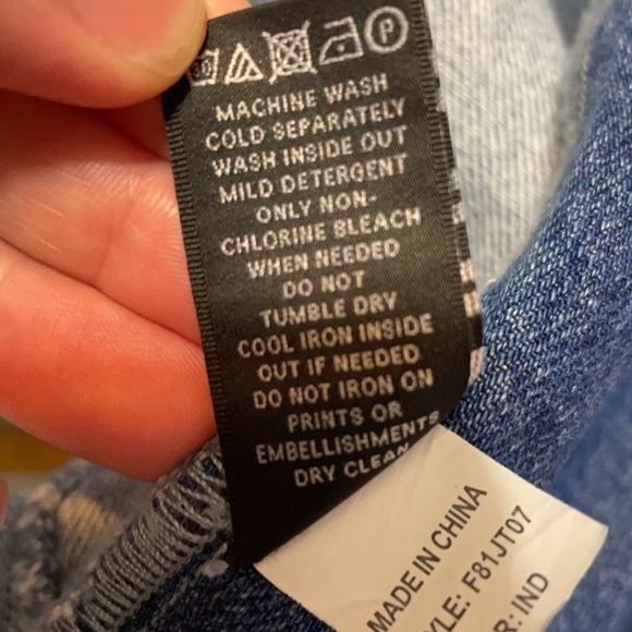 Free people x PRPS Goods Streetwear Oversized Japanese Denim Jacket Gorpcore - Picture 14 of 14